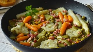 Menestra de verduras Fácil ligera y muy saludable [upl. by Gorlicki]