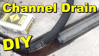 How To Install a Driveway Channel Drain [upl. by Eislek]