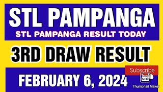 STL PAMPANGA RESULT TODAY 3RD DRAW FEBRUARY 6 2024 8PM [upl. by Ahsemot]