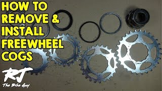 How To RemoveInstall Cogs On A Freewheel [upl. by Meenen650]