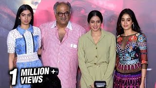 Sridevis Daughters Jhanvi Kapoor And Khushi Kapoor At Mom Trailer Launch [upl. by Airogerg677]