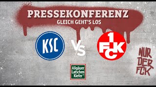 Livestream der Pressekonferenz vor dem Derby beim Karlsruher SC [upl. by Llenwahs157]