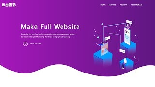 How To Make A Website Using HTML CSS Bootstrap  Complete Website Design Tutorial [upl. by Annaehr990]