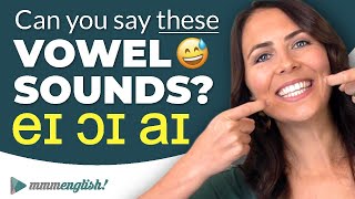 Pronunciation Practice 👄 Difficult Vowel Sounds DIPHTHONGS [upl. by Nylicaj]