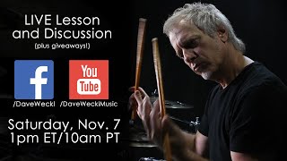 Dave Weckl LIVE Technique Lesson [upl. by Inal]