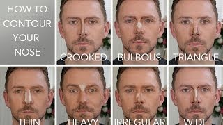 HOW TO CONTOUR THE 7 NOSE SHAPES [upl. by Annadroj]