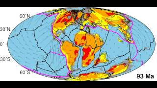 Plate tectonic reconstruction since Pangea breakup [upl. by Ulrikaumeko]