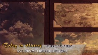 Mt Pinatubo eruption in 1991  Today in History [upl. by Ammadis]