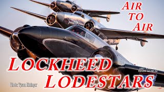 Lockheed Lodestar Formation Photo Flight Mid America Flight Museum [upl. by Annohsak]