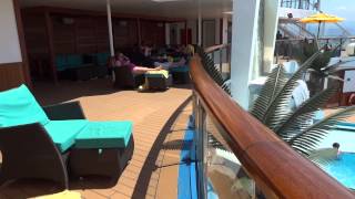 Carnival Sunshine Serenity Pool amp Deck [upl. by Eadrahc741]