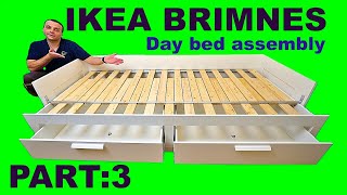 Ikea BRIMNES extending day bed assembly instructions part3 [upl. by Zug939]