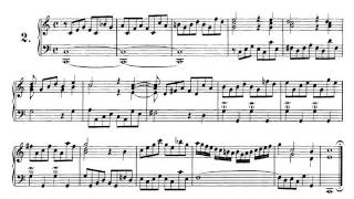 J S Bach Piano Preludio nº 2 en Do Mayor BWV 939 Partitura Audición [upl. by Squires]