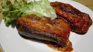 MELANZANE RIPIENE ALLA CALABRESE SENZA FRITTURA  STUFFED EGGPLANTS CALABRIAN STYLE WITHOUT FRYING [upl. by Hamil]