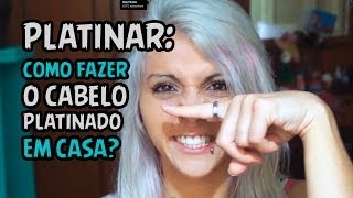 Tutorial Como platinar o cabelo em casa com tinta da Alfaparf [upl. by Emyaj373]