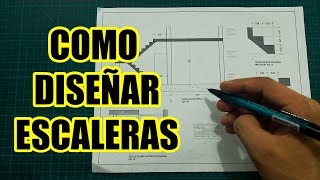 COMO DISEÑAR UNA ESCALERA DE FORMA FÁCIL Y SENCILLA [upl. by Camden]